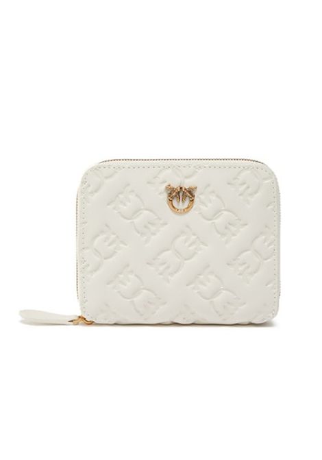 Portafoglio Pinko donna 100249 A1YBZ14Q bianco oro PINKO | Portafogli | 100249 A1YBZ14Q